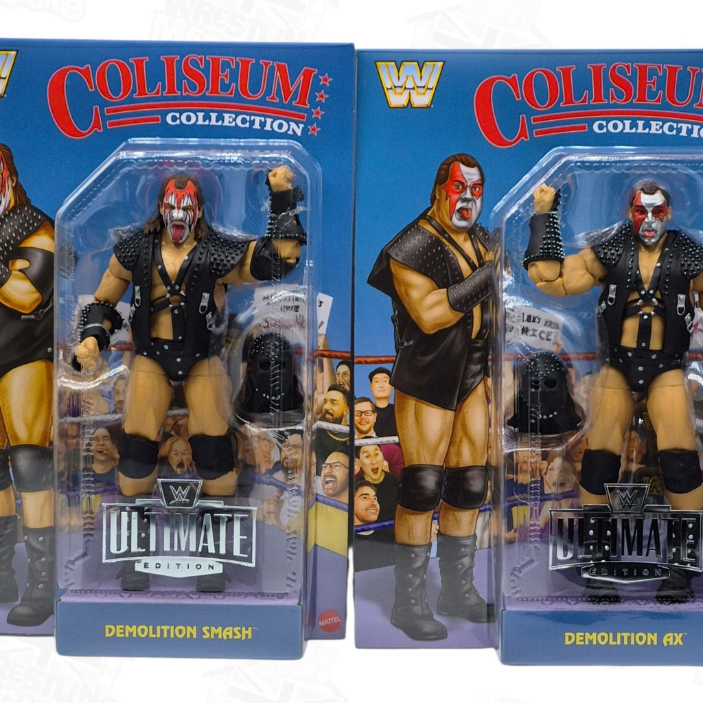 WWE MATTEL ULTIMATE EDITION COLISEUM COLLECTION DEMOLITION (BUNDLE OF 2)