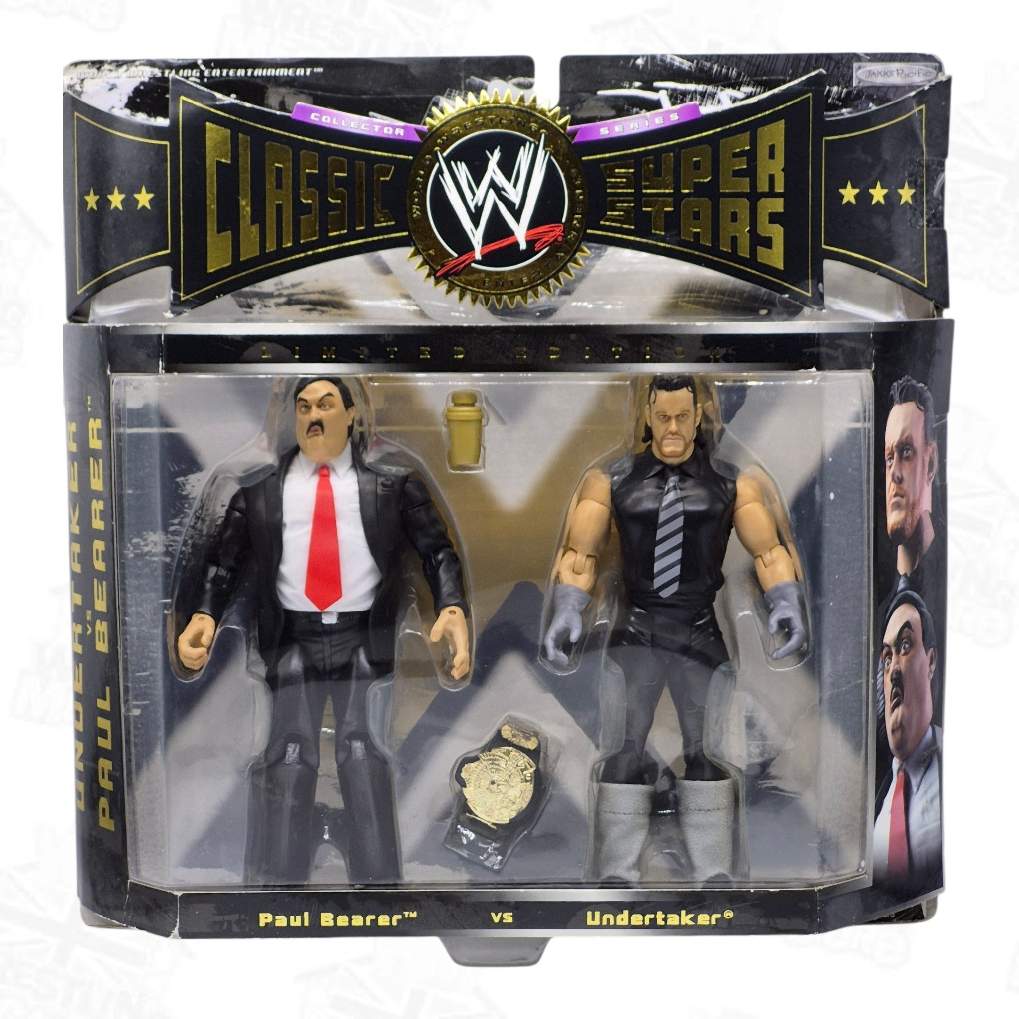 WWE JAKKS PACIFIC CLASSIC SUPERSTARS LIMITED EDITION UNDERTAKER/PAUL BEARER