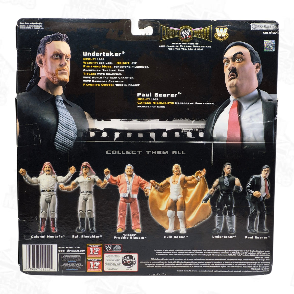 WWE JAKKS PACIFIC CLASSIC SUPERSTARS LIMITED EDITION UNDERTAKER/PAUL BEARER