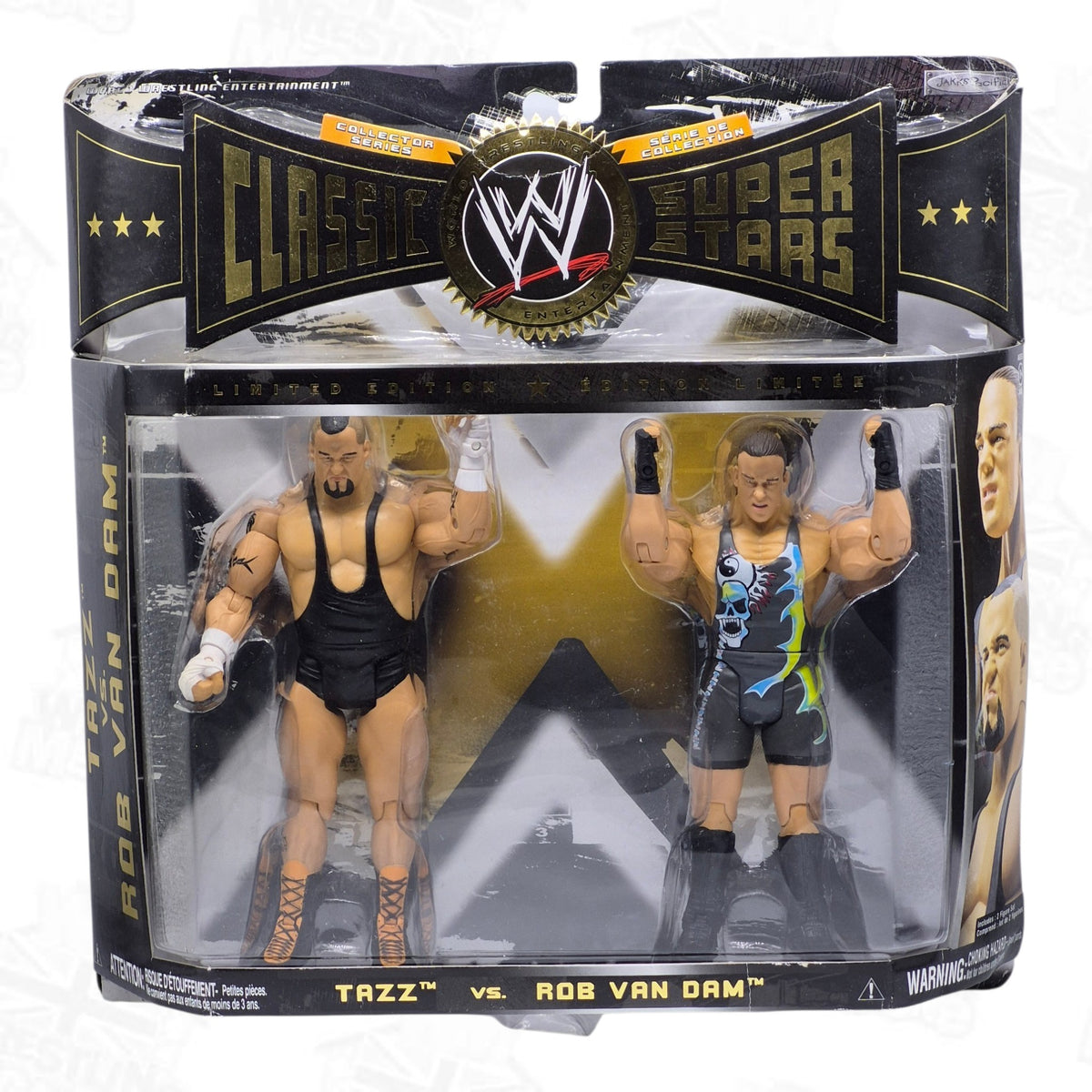 WWE JAKKS PACIFIC CLASSIC SUPERSTARS LIMITED EDITION TAZZ/RVD