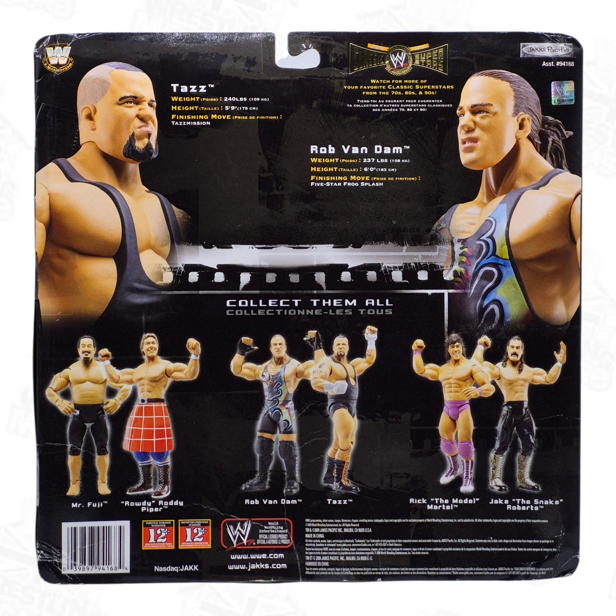 WWE JAKKS PACIFIC CLASSIC SUPERSTARS LIMITED EDITION TAZZ/RVD