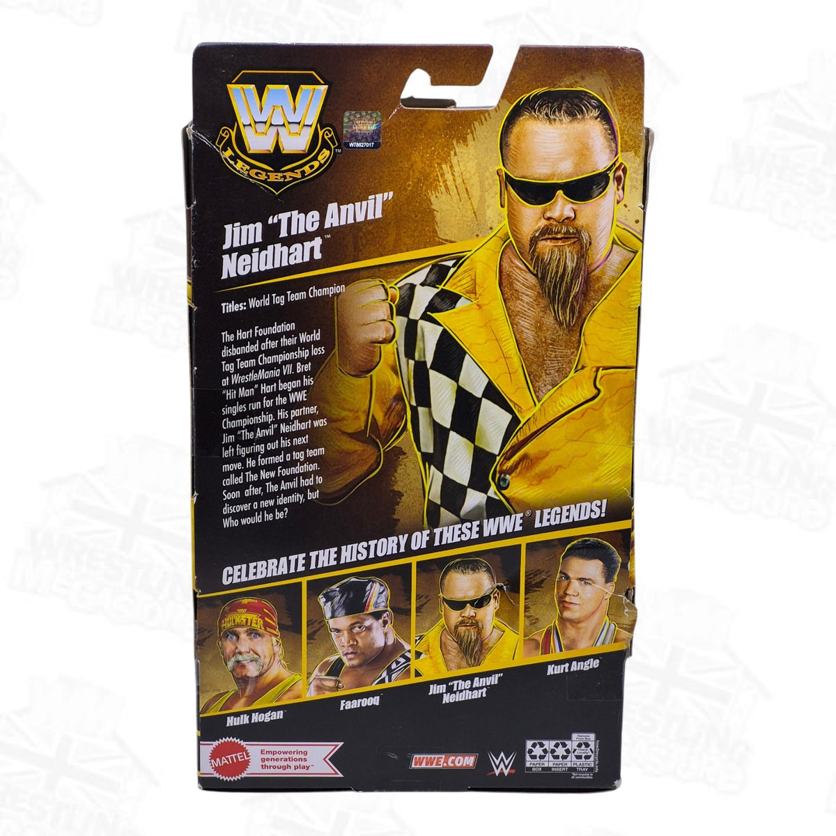 WWE ELITE MATTEL LEGENDS SERIES 24 JIM NEIDHART *DAMAGED*