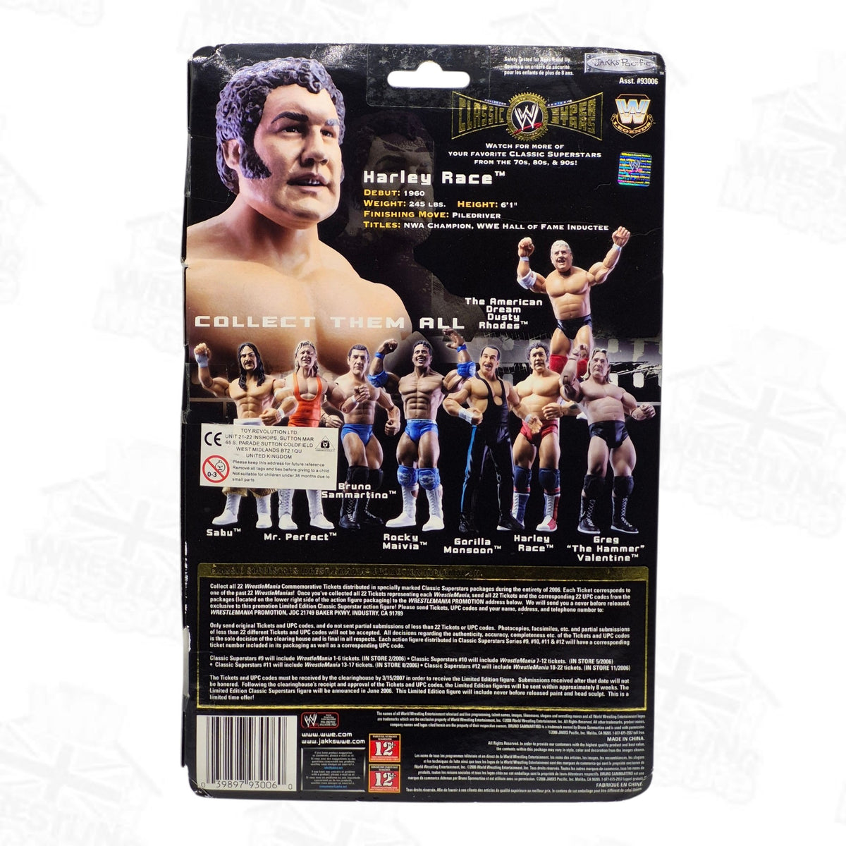 WWE JAKKS PACIFIC CLASSIC SUPERSTARS SERIES 10 HARLEY RACE