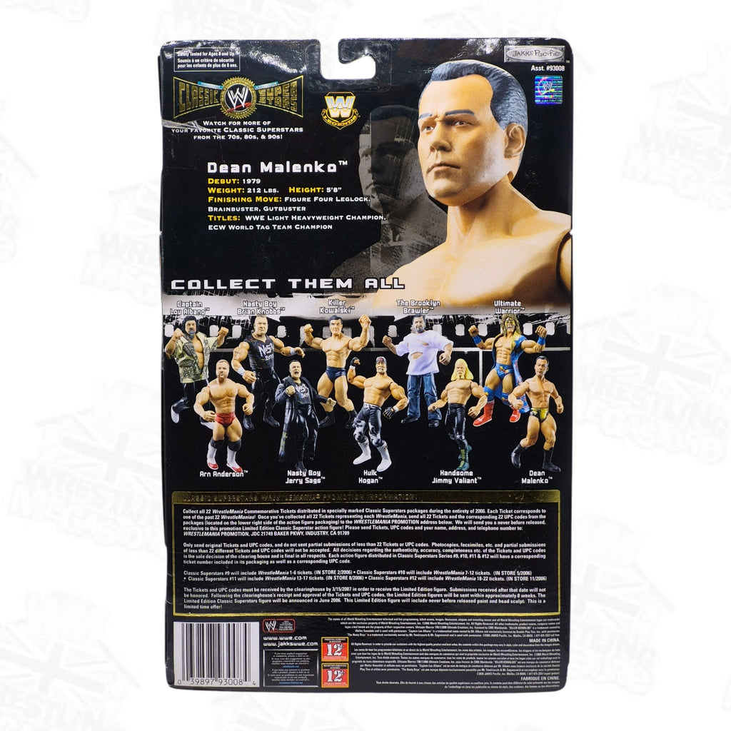 WWE JAKKS PACIFIC CLASSIC SUPERSTARS SERIES 12 DEAN MALENKO