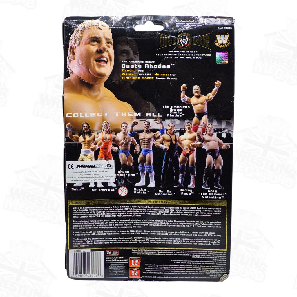 WWE JAKKS PACIFIC CLASSIC SUPERSTARS SERIES 10 DUSTY RHODES