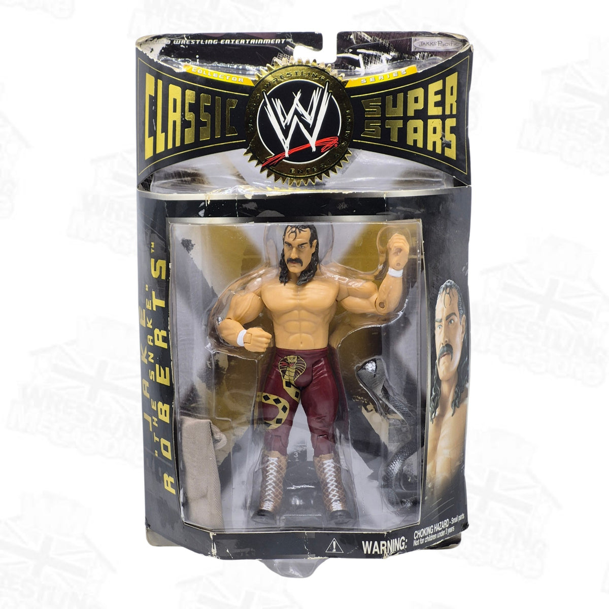 WWE JAKKS PACIFIC CLASSIC SUPERSTARS SERIES 3 JAKE 'SNAKE' ROBERTS
