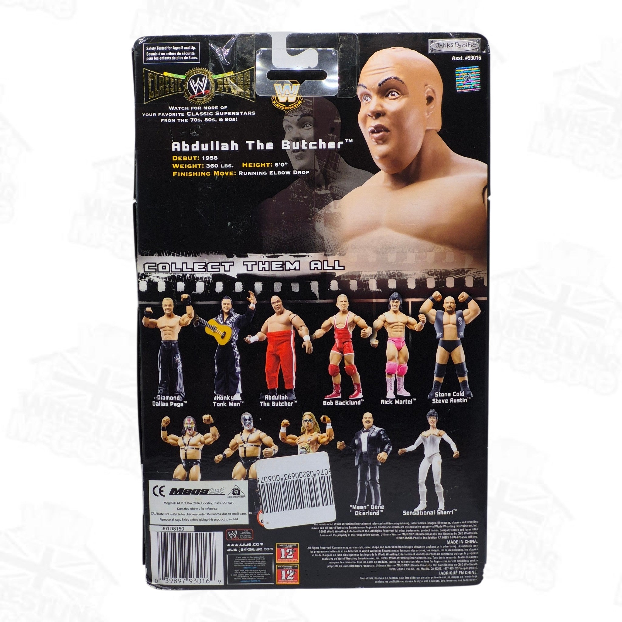 WWE JAKKS PACIFIC CLASSIC SUPERSTARS SERIES 14 ABDULLAH THE BUTCHER