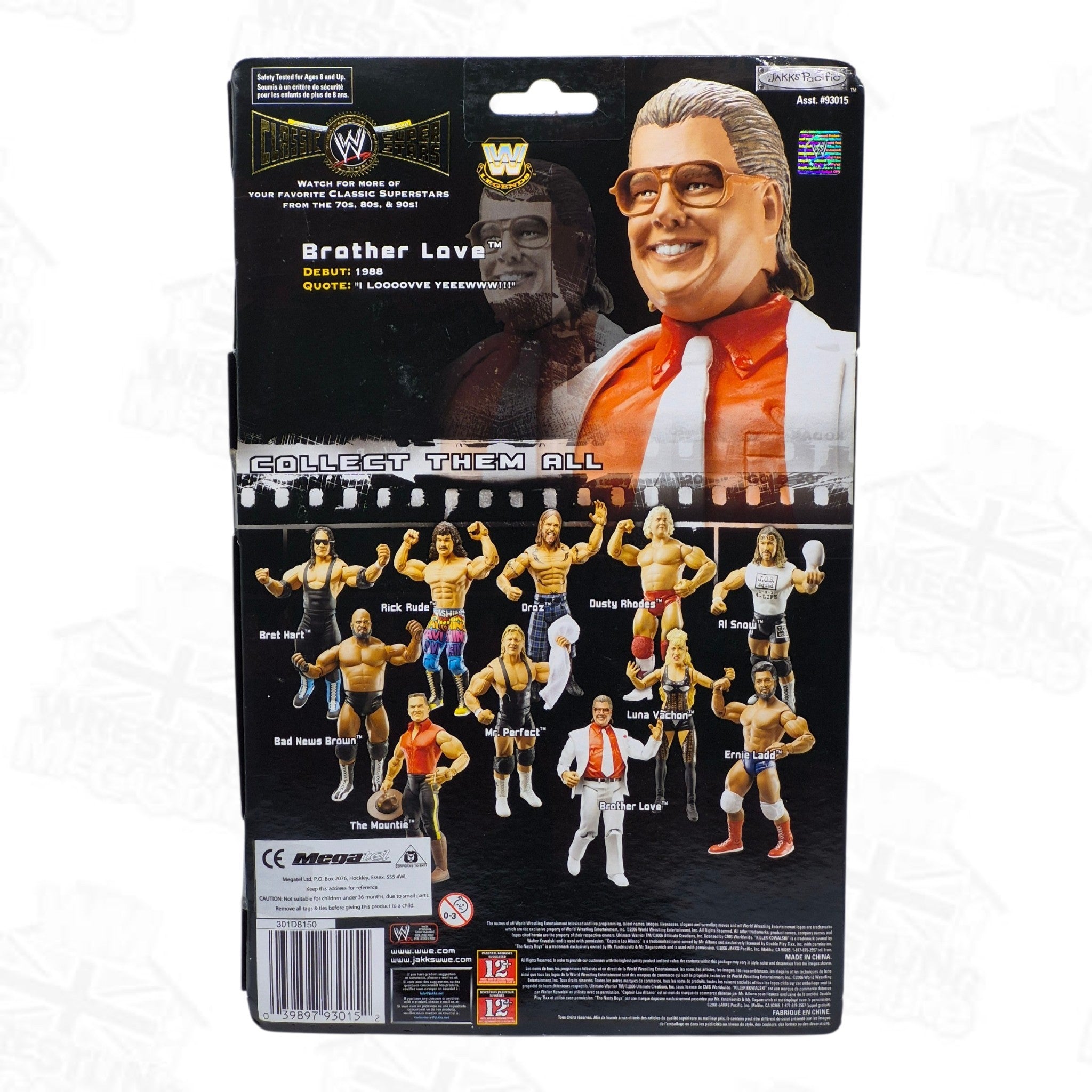 WWE JAKKS PACIFIC CLASSIC SUPERSTARS SERIES 13 BROTHER LOVE