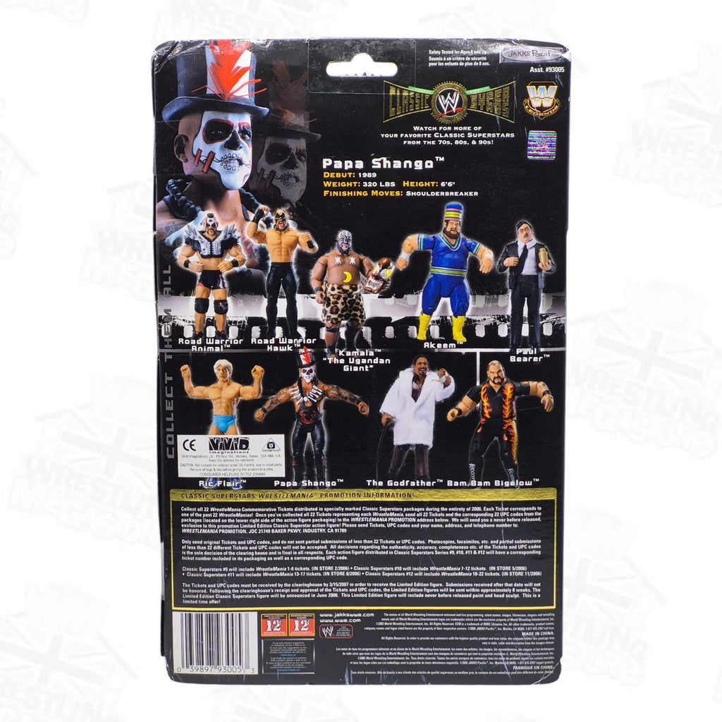 WWE JAKKS PACIFIC CLASSIC SUPERSTARS PAPA SHANGO