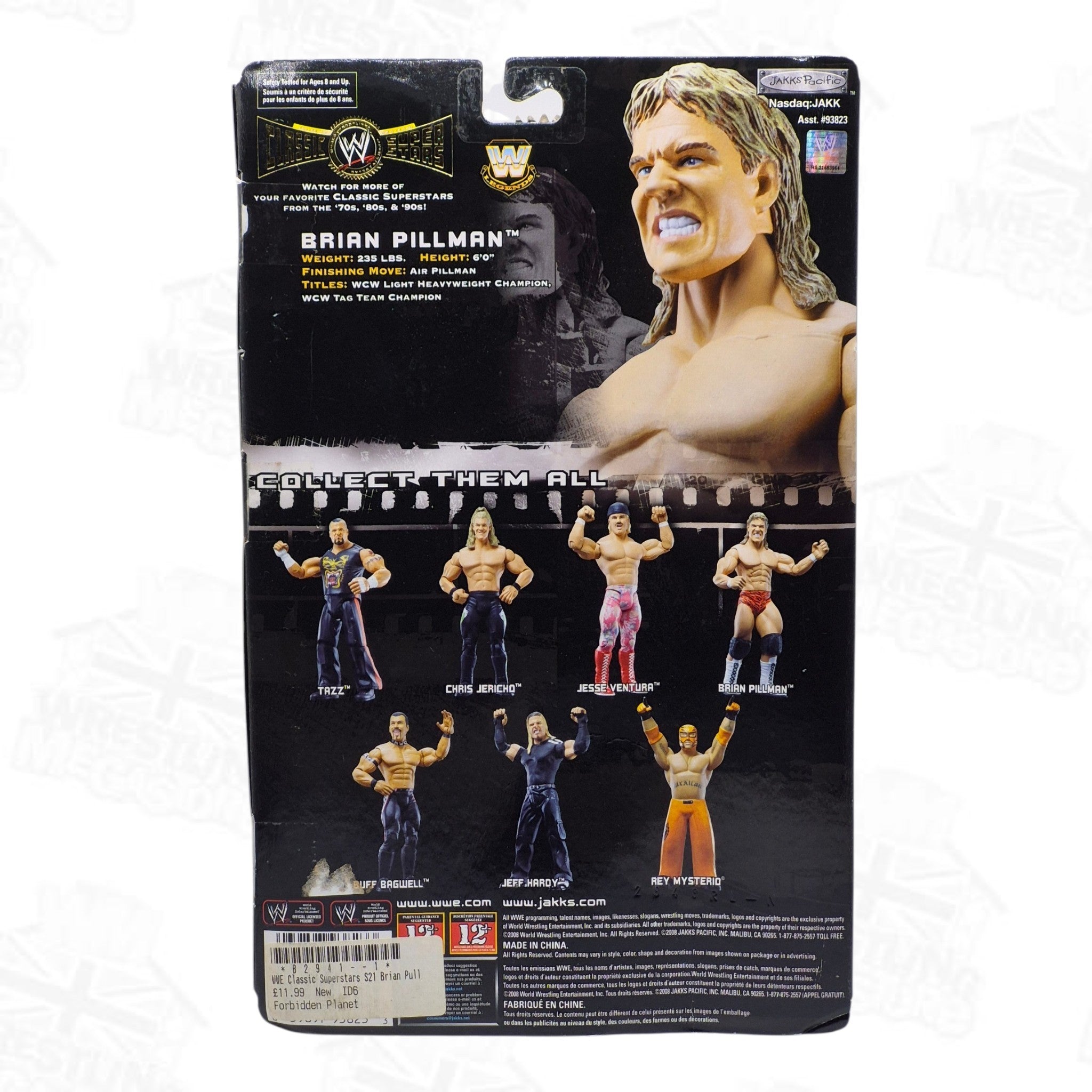 WWE JAKKS PACIFIC CLASSIC SUPERSTARS SERIES 21 BRIAN PILLMAN