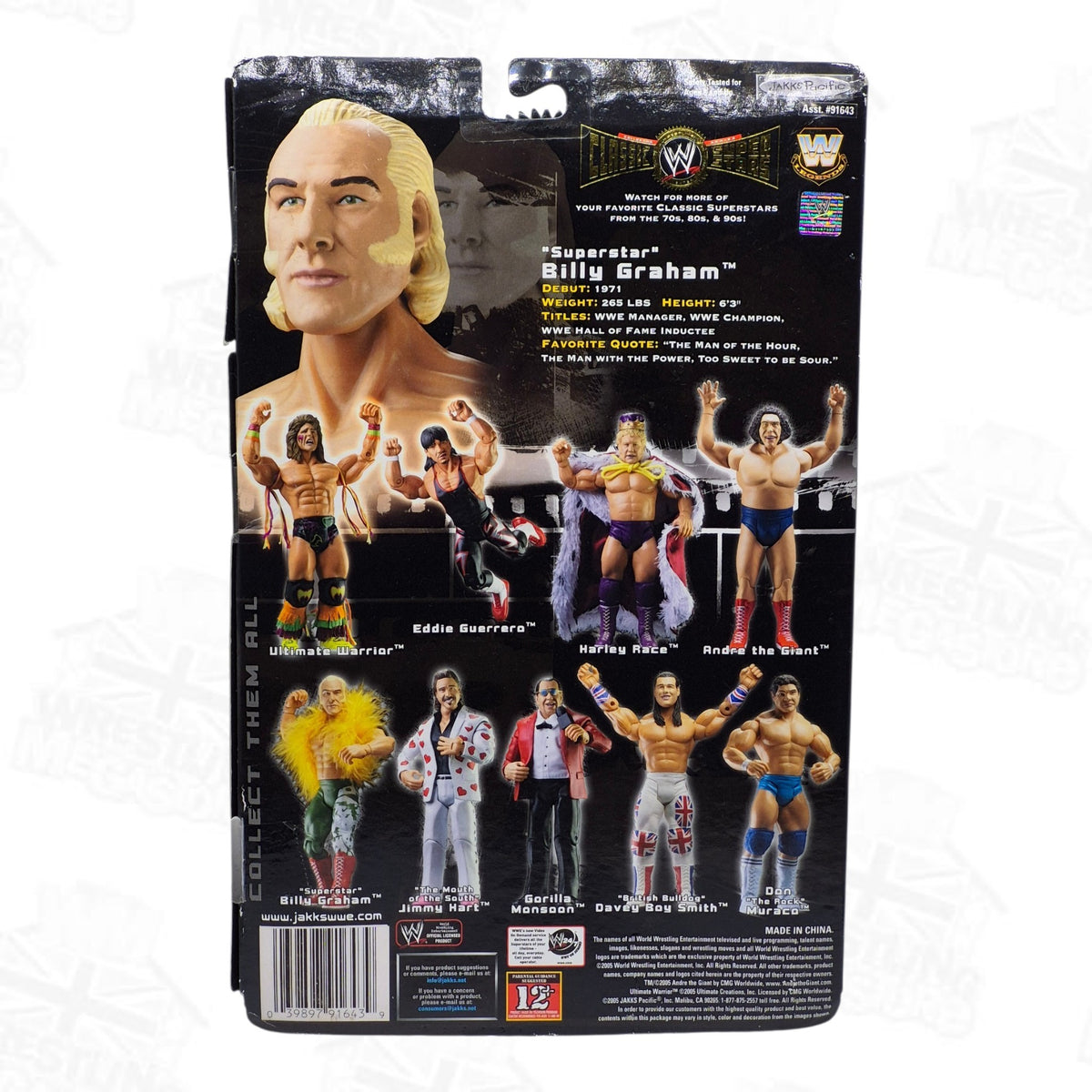 WWE JAKKS PACIFIC CLASSIC SUPERSTARS TOYS 'R' US EXCLUSIVE SUPER BILLY GRAHAM