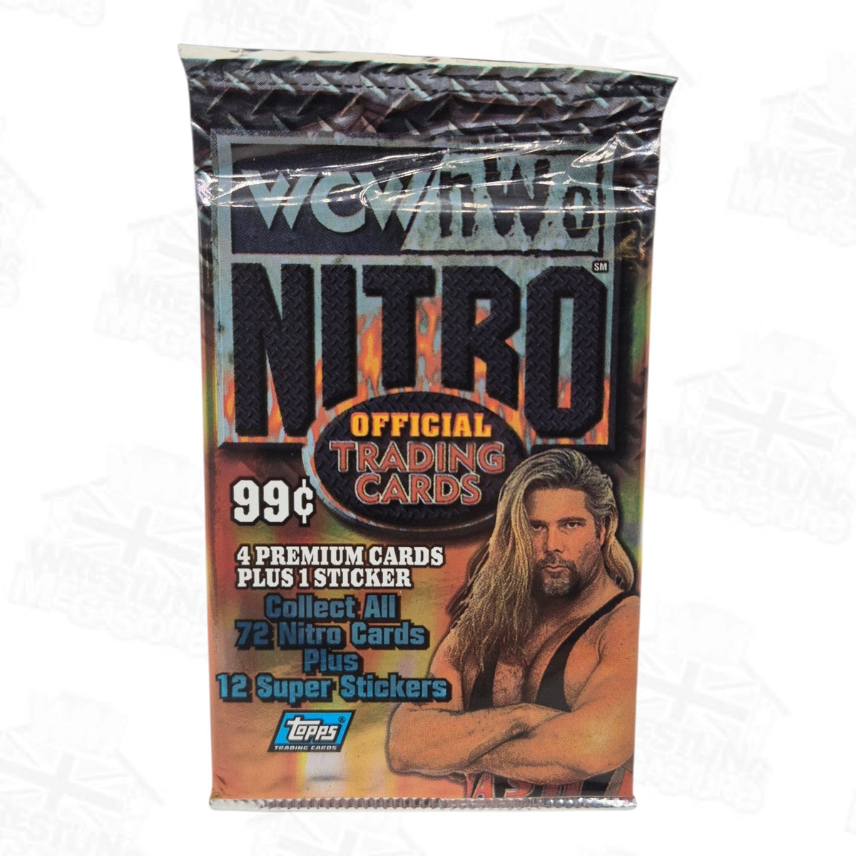 WCW NITRO TOPPS OFFICIAL TRADING CARDS SEALED PACK *KEVIN NASH*