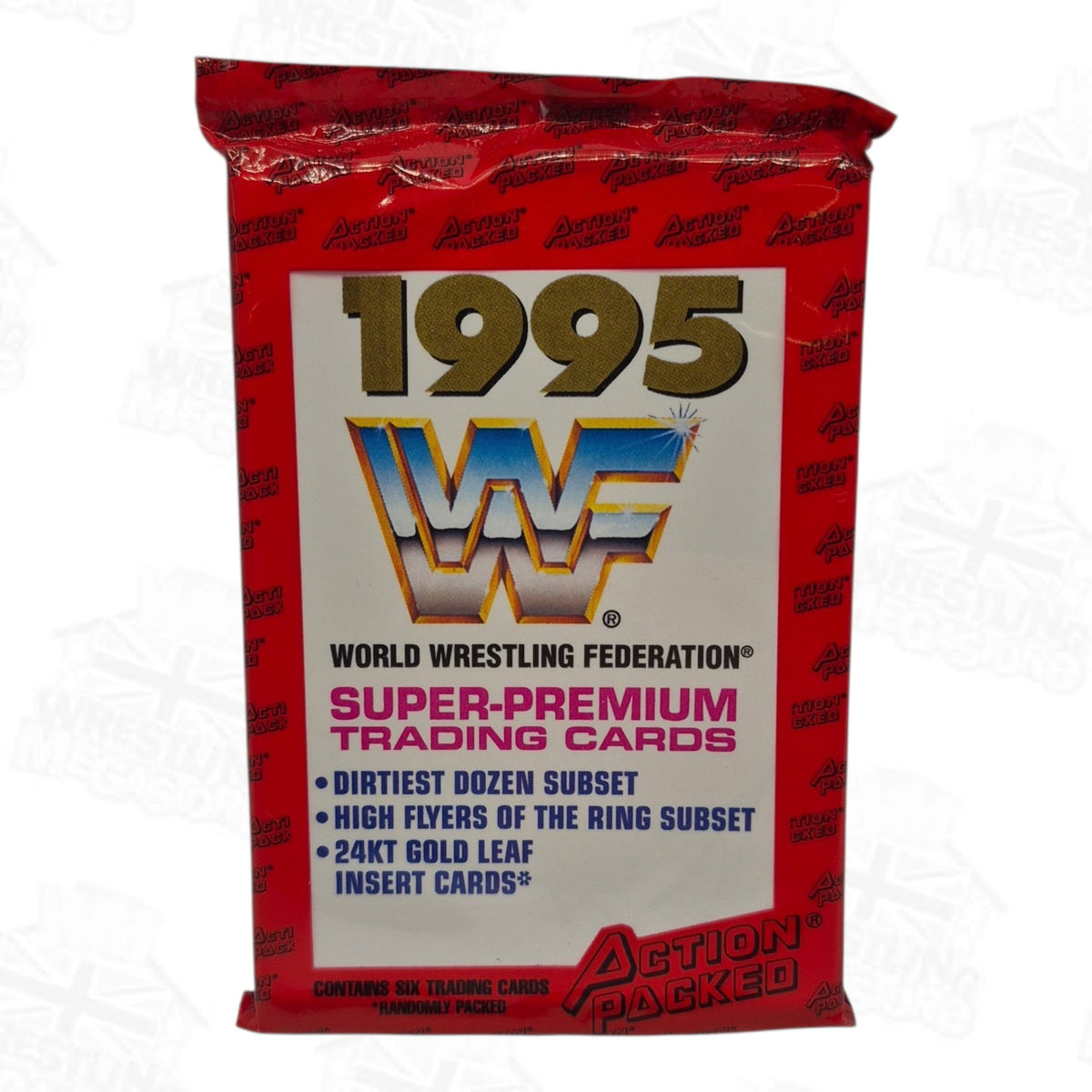 WWF ACTION PACKED 1995 OFFICIAL TRADING CARDS SEALED PACK