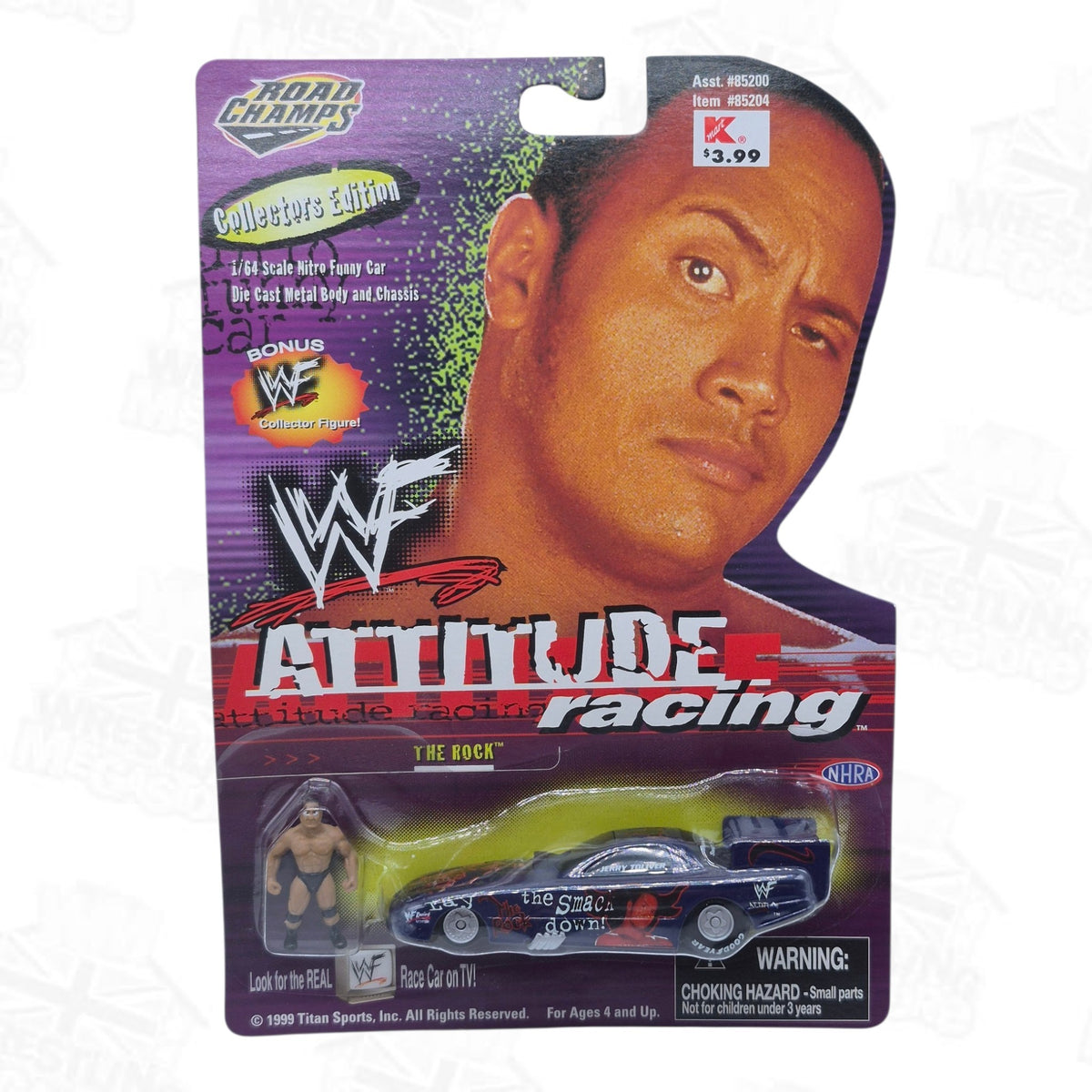 WWF ROAD CHAMPS NHRA ATTITUDE RACING THE ROCK