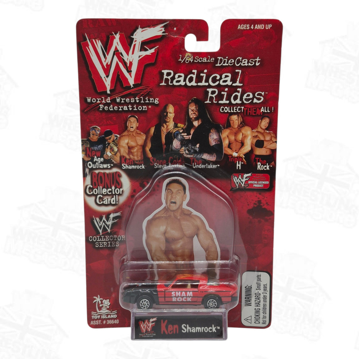 WWF TOY ISLAND RADICAL RIDES KEN SHAMROCK