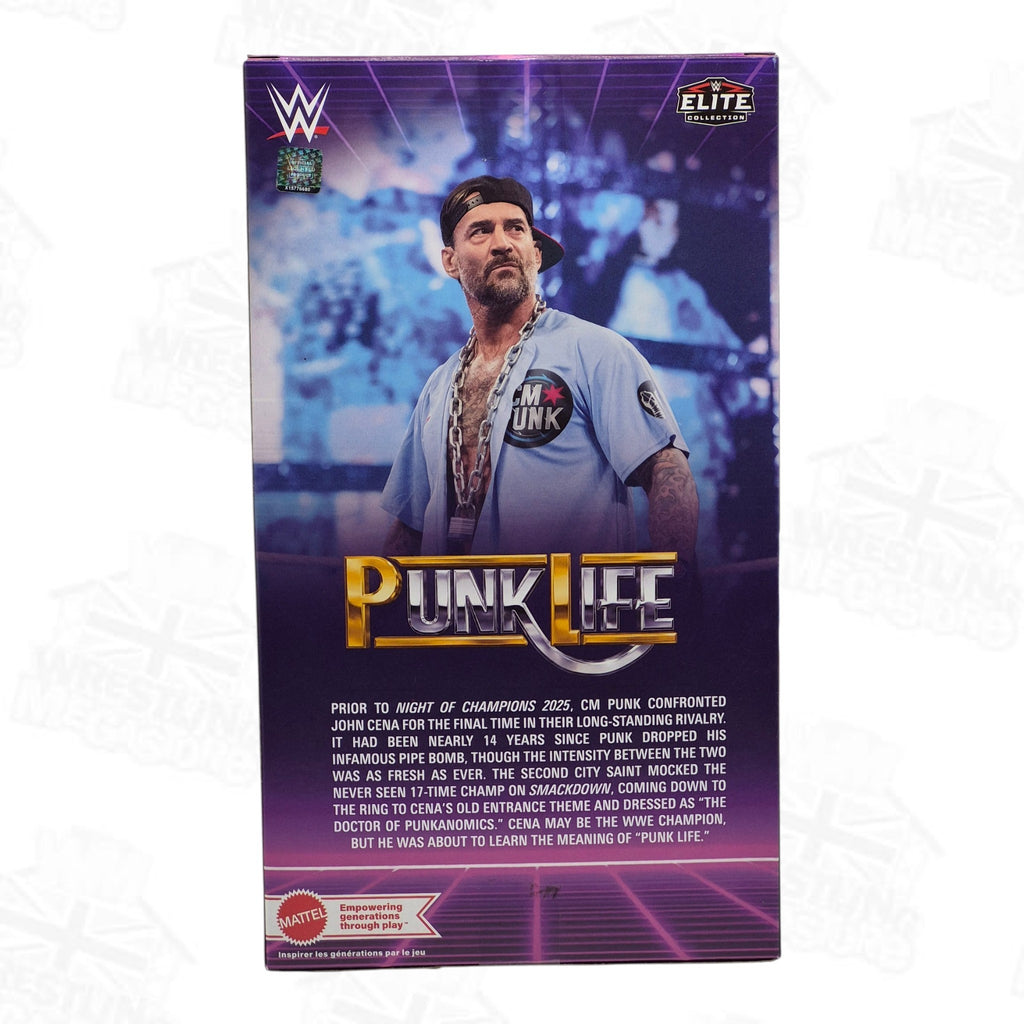 WWE ELITE MATTEL EXCLUSIVE PUNKANOMICS CM PUNK