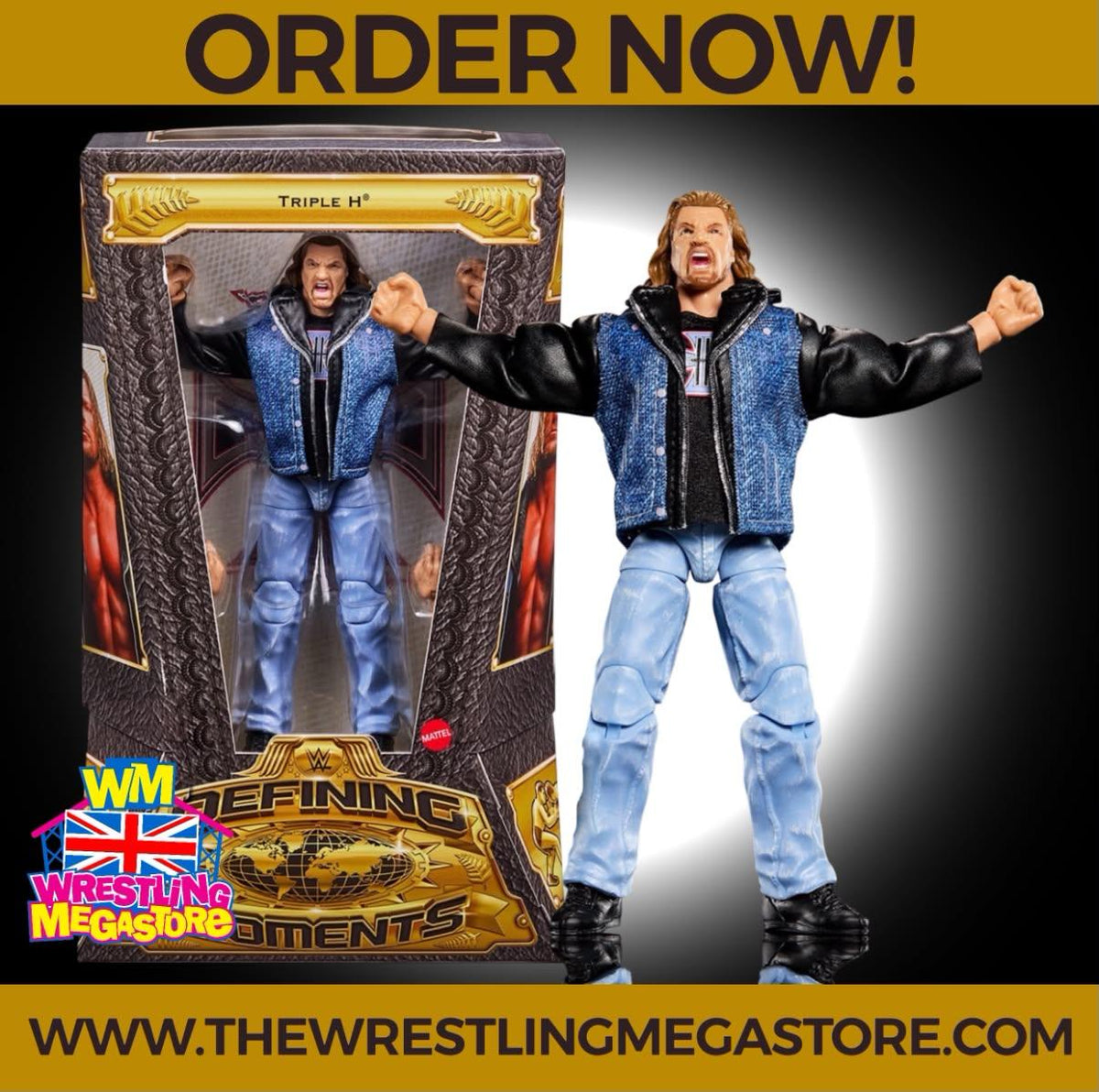 WWE ELITE MATTEL DEFINING MOMENTS TRIPLE H *PRE ORDER DEPOSIT*