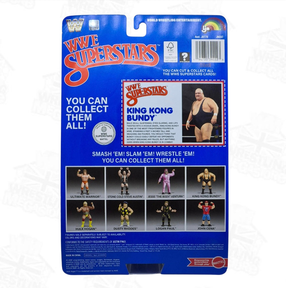 WWE MATTEL LJN SUPERSTARS WAVE 2 KING KONG BUNDY *DAMAGED*