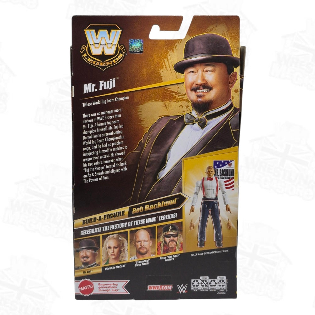 WWE ELITE MATTEL LEGENDS SERIES 31 MR FUJI *DAMAGED*
