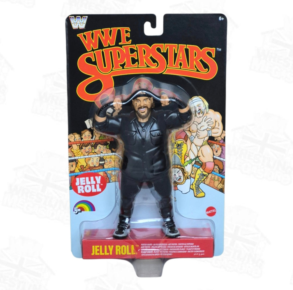 WWE MATTEL LJN SUPERSTARS WAVE 3 JELLY ROLL (BLACK CARD)