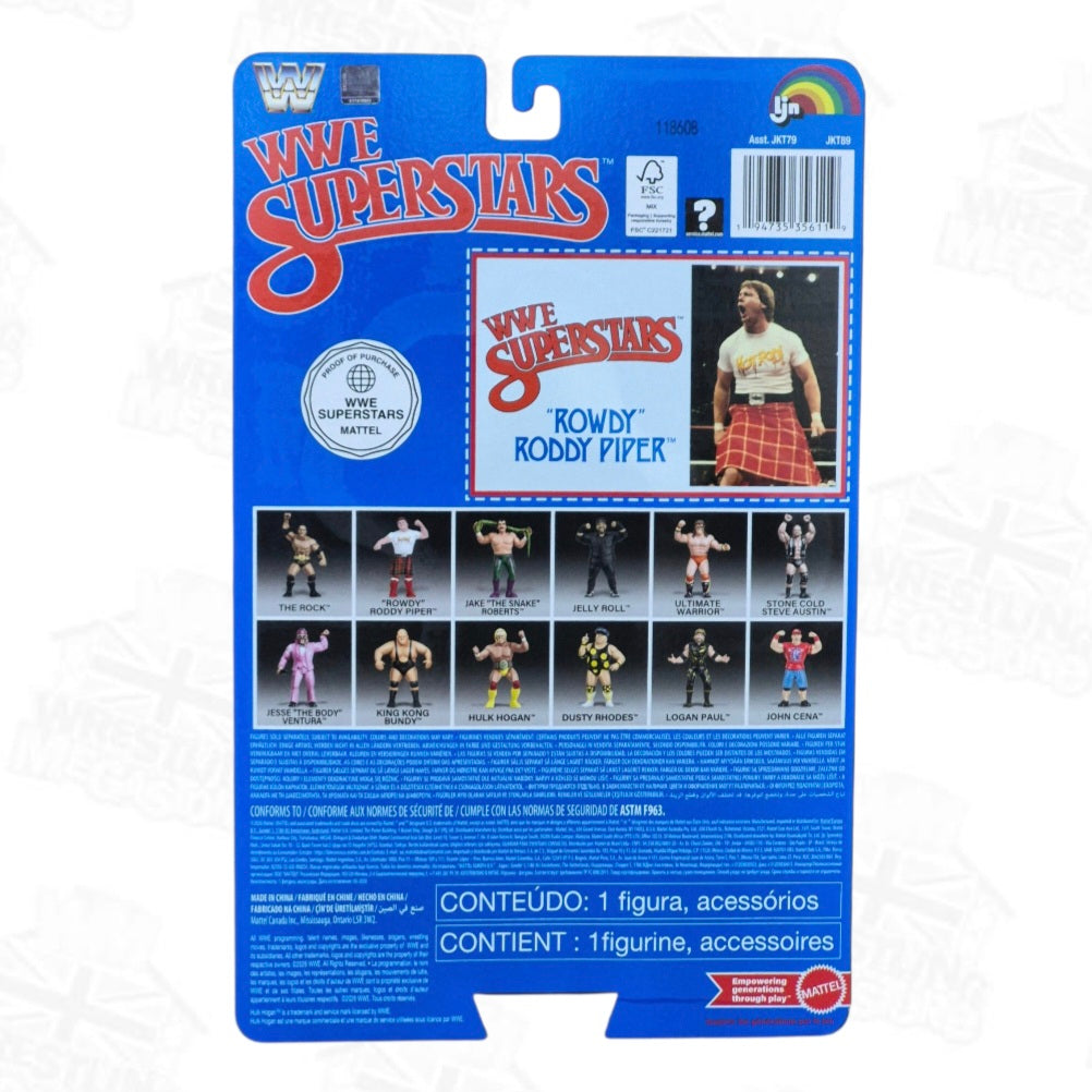 WWE MATTEL LJN SUPERSTARS WAVE 3 ROWDY RODDY PIPER (BLACK CARD)