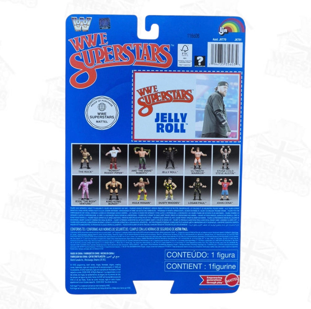 WWE MATTEL LJN SUPERSTARS WAVE 3 JELLY ROLL (BLACK CARD)