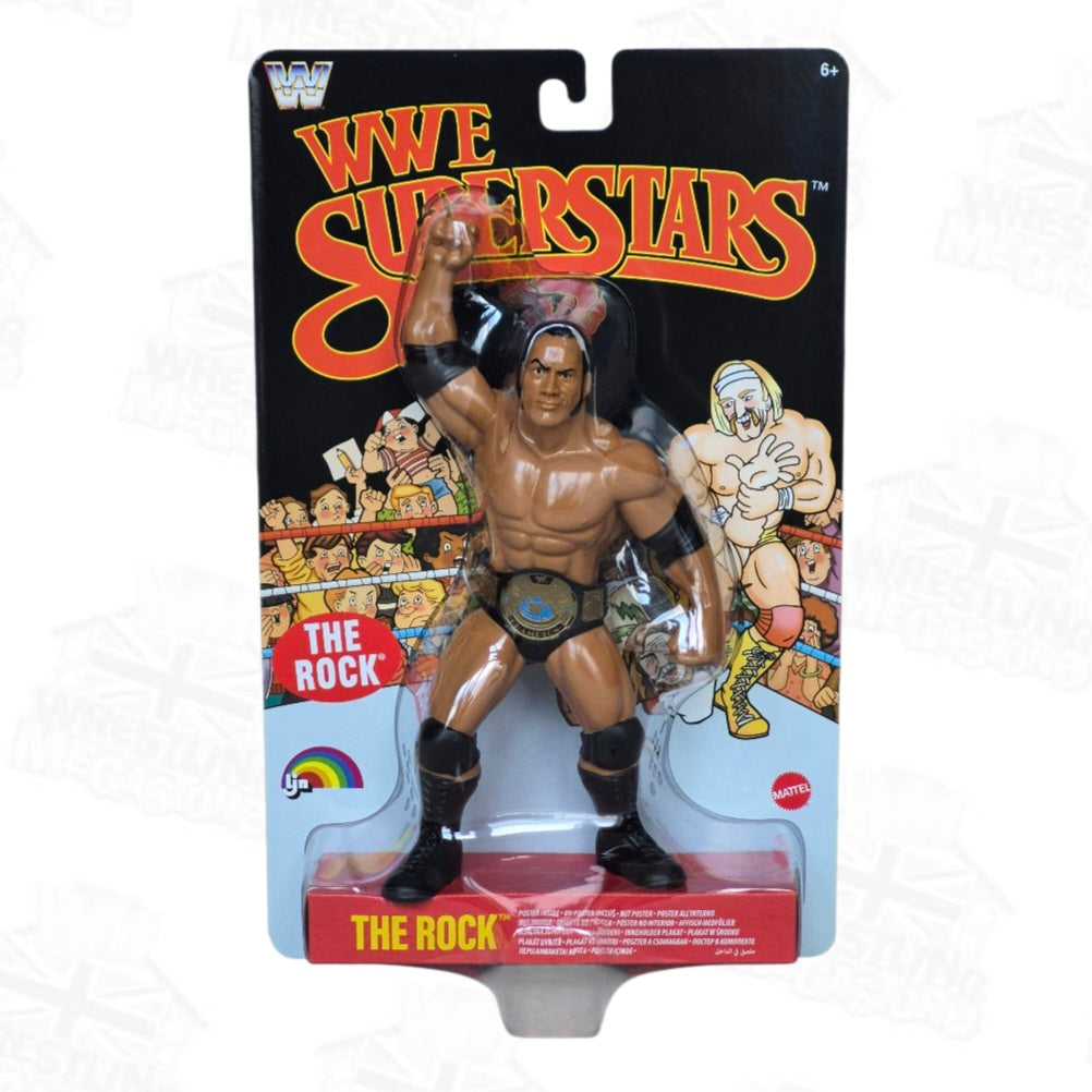 WWE MATTEL LJN  SUPERSTARS WAVE 3 THE ROCK (BLACK CARD)