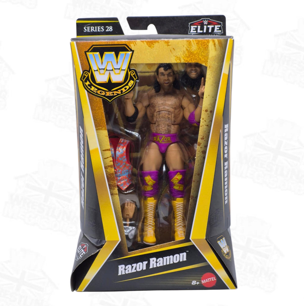 WWE ELITE MATTEL LEGENDS SERIES 28 RAZOR RAMON *DAMAGED*