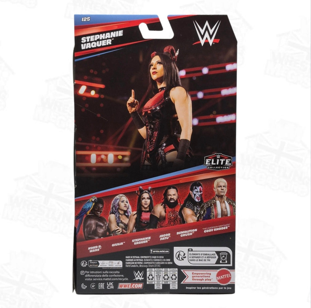 WWE ELITE MATTEL SERIES 125 STEPHANIE VAQUER *DAMAGED*