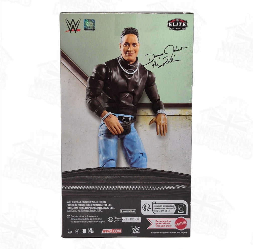 WWE ELITE MATTEL EXCLUSIVE 'FANNY PACK' THE ROCK *DAMAGED*