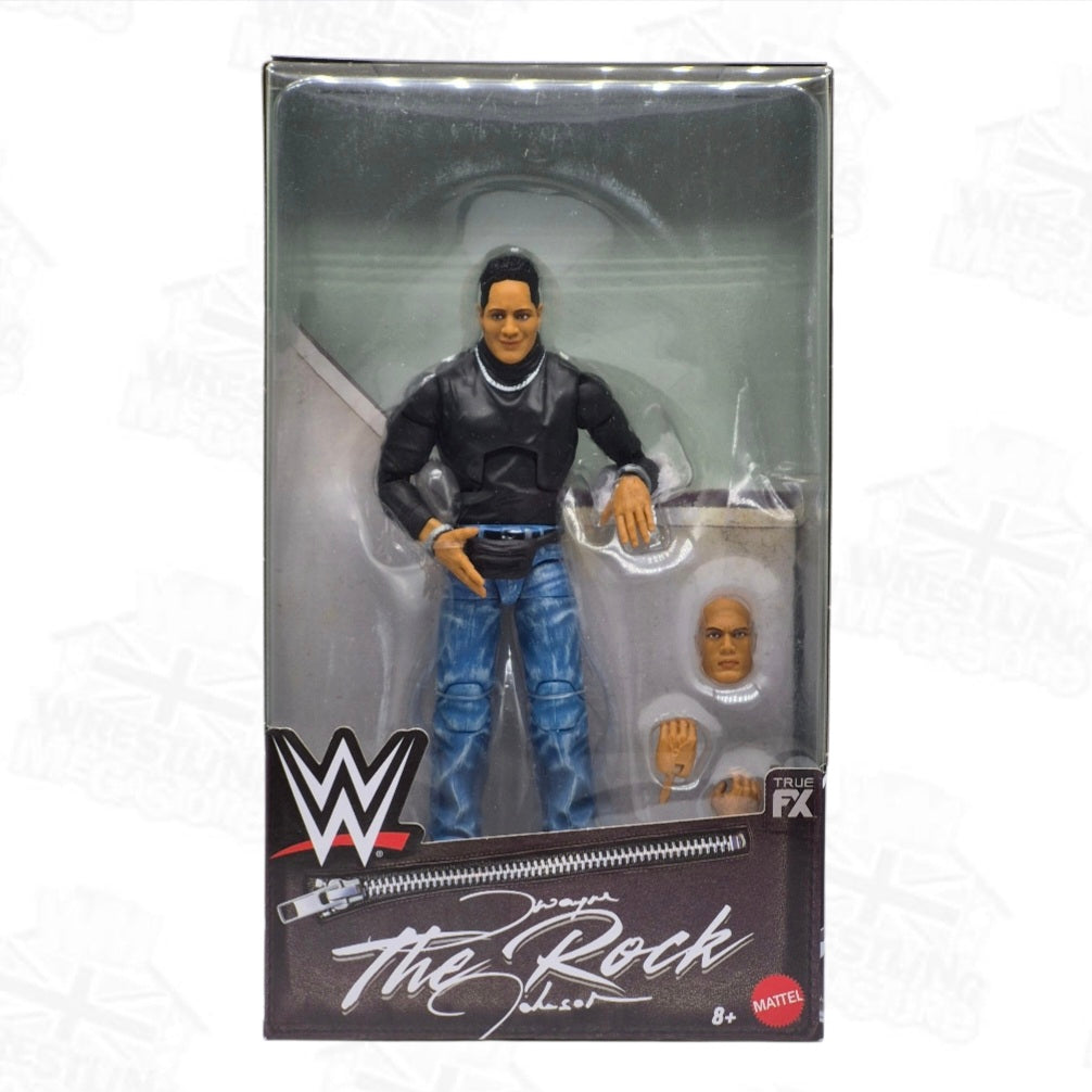 WWE ELITE MATTEL EXCLUSIVE 'FANNY PACK' THE ROCK *DAMAGED*