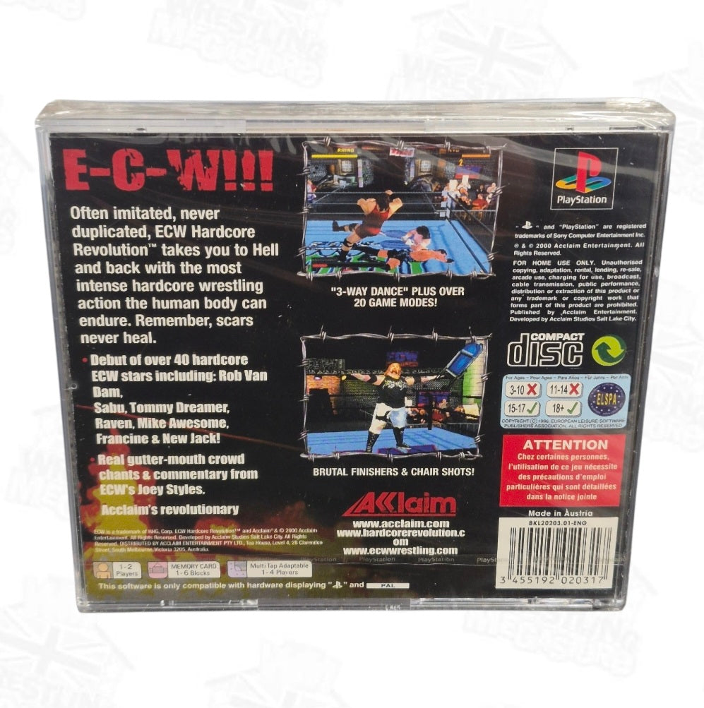 PLAYSTATION 1 ECW: HARDCORE REVOLUTION (SEALED)