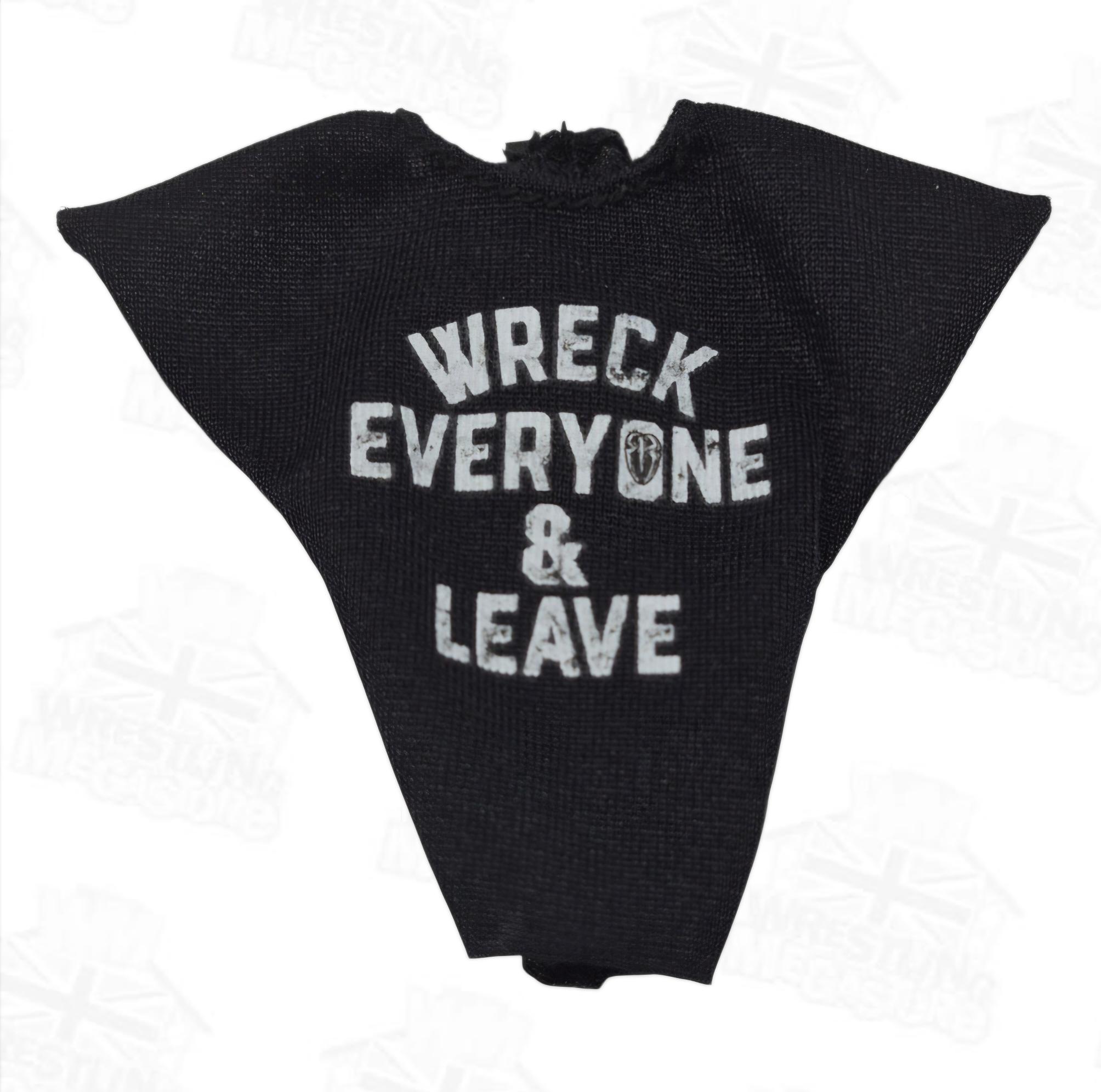 WWE MATTEL ROMAN REIGNS 'WRECK EVERYONE AND LEAVE' SHIRT ACCESSORY