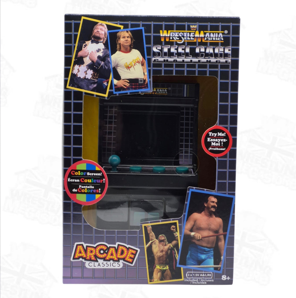 WWE ARCADE CLASSICS WRESTLEMANIA STEEL CAGE HANDHELD GAME