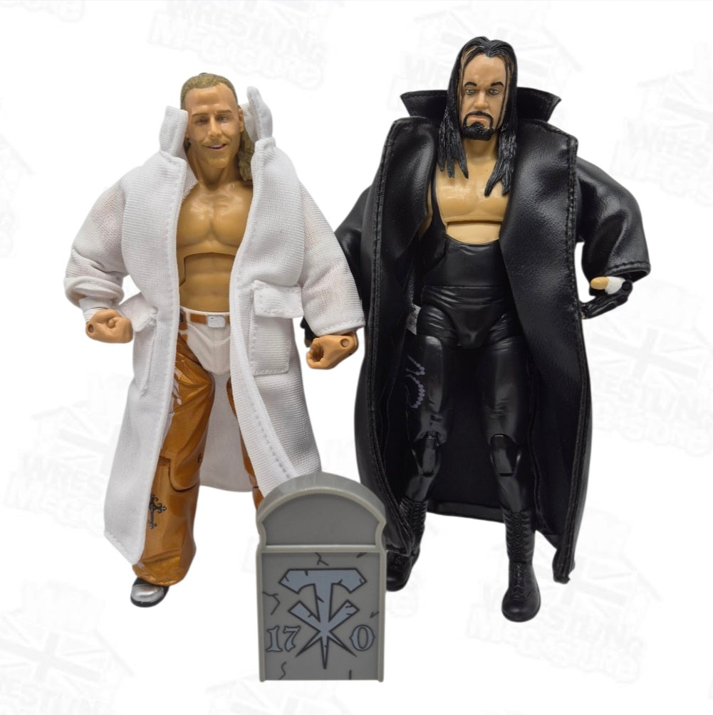 WWE JAKKS PACIFIC DELUXE CLASSIC SUPERSTARS UNDERTAKER & SHAWN MICHAELS 2-PACK