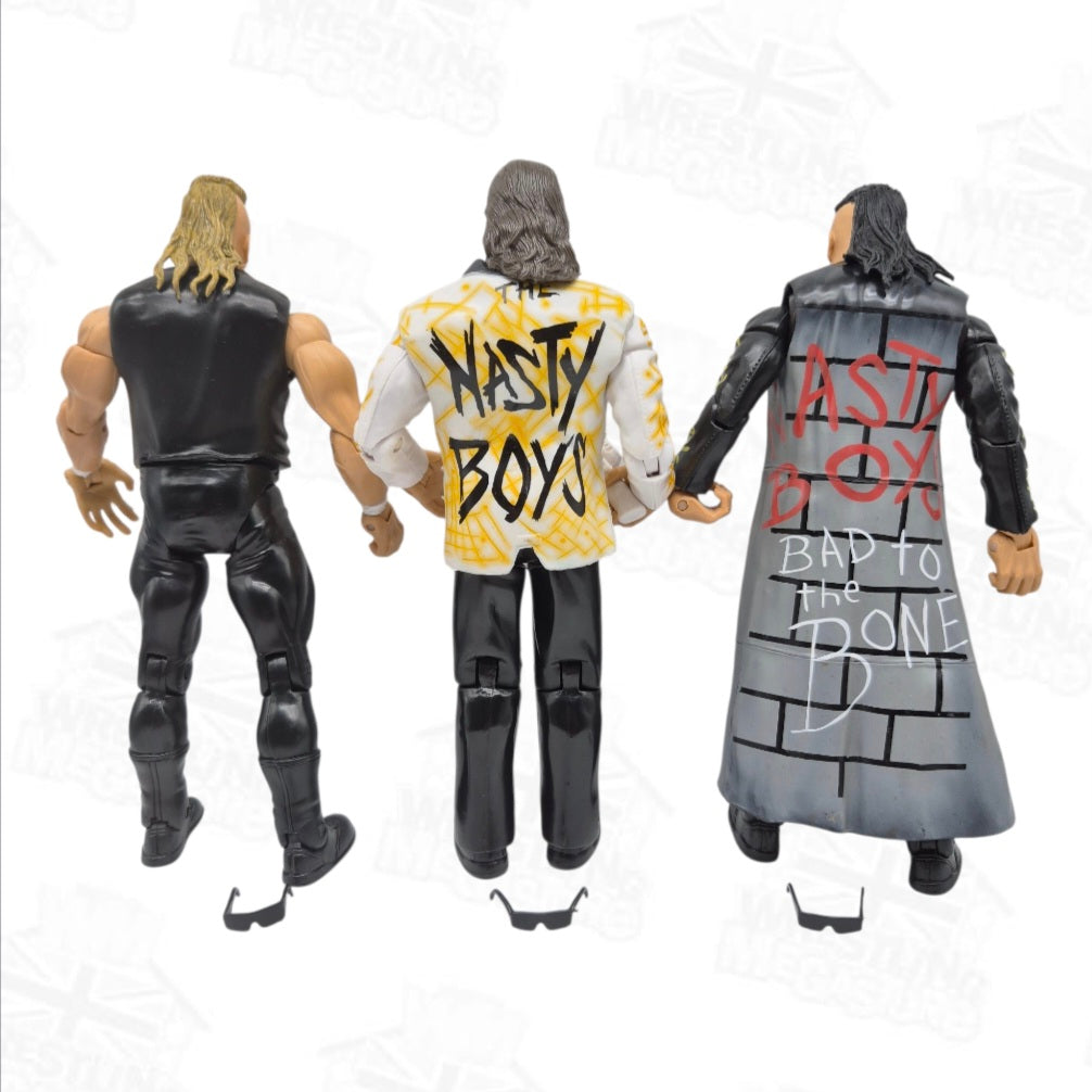 WWE JAKKS PACIFIC CLASSIC SUPERSTARS NASTY BOYS/JIMMY HART 3-PACK