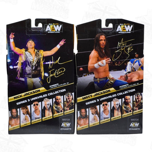 AEW JAZWARES UNRIVALED SERIES 3 YOUNG BUCKS (BUNDLE OF 2)