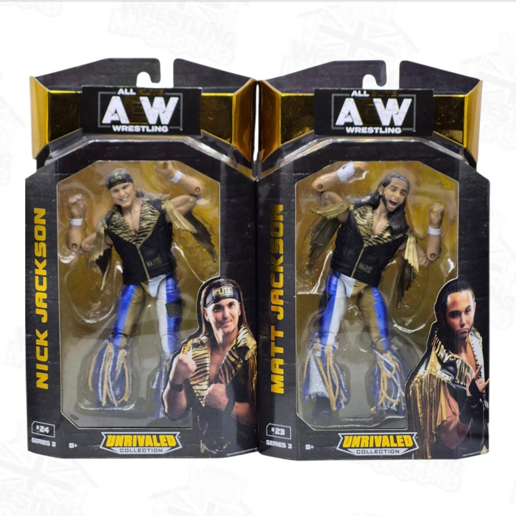 AEW JAZWARES UNRIVALED SERIES 3 YOUNG BUCKS (BUNDLE OF 2)