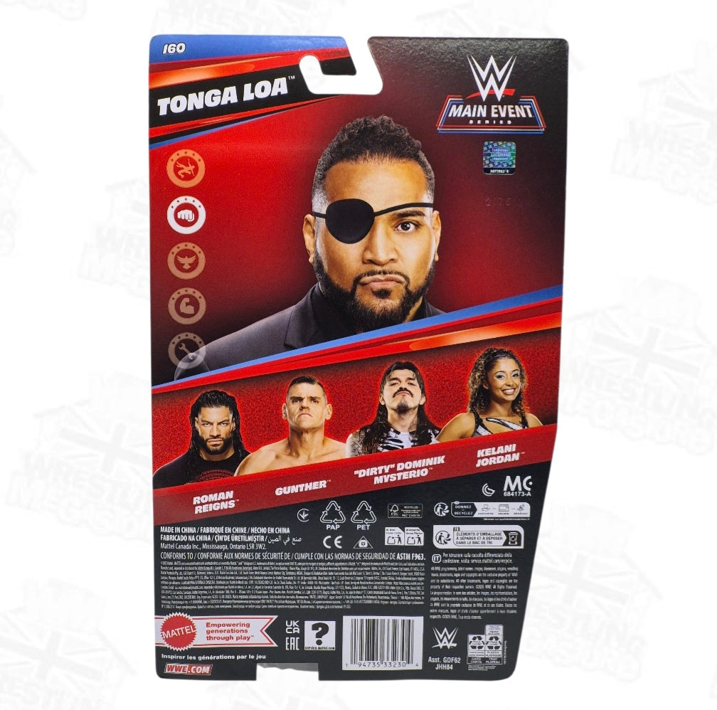 WWE MATTEL MAIN EVENT SERIES 160 TONGA LOA