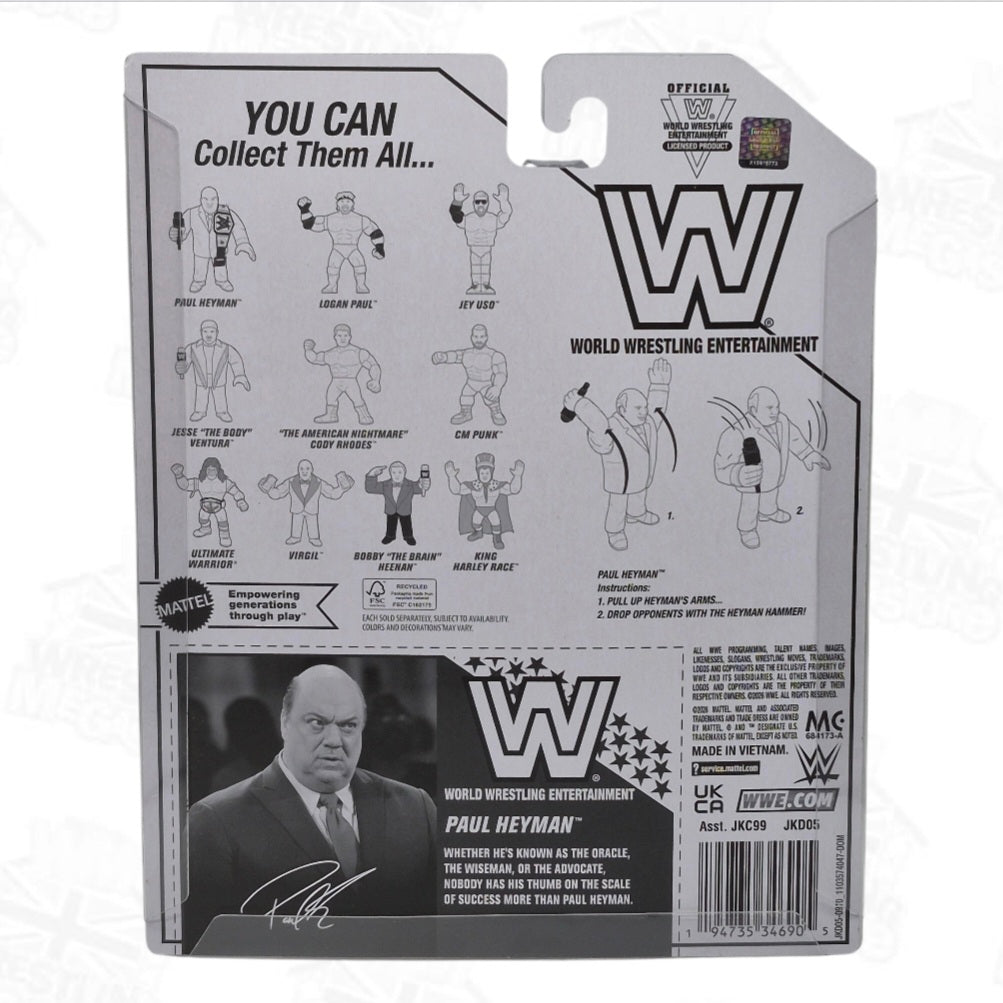 WWE MATTEL RETRO EXCLUSIVE PAUL HEYMAN