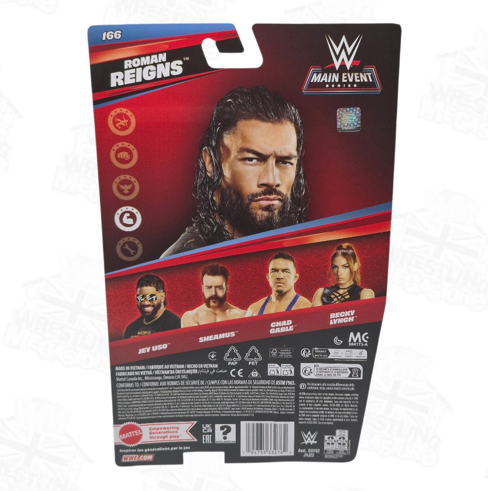 WWE MATTEL MAIN EVENT SERIES 166 ROMAN REIGNS