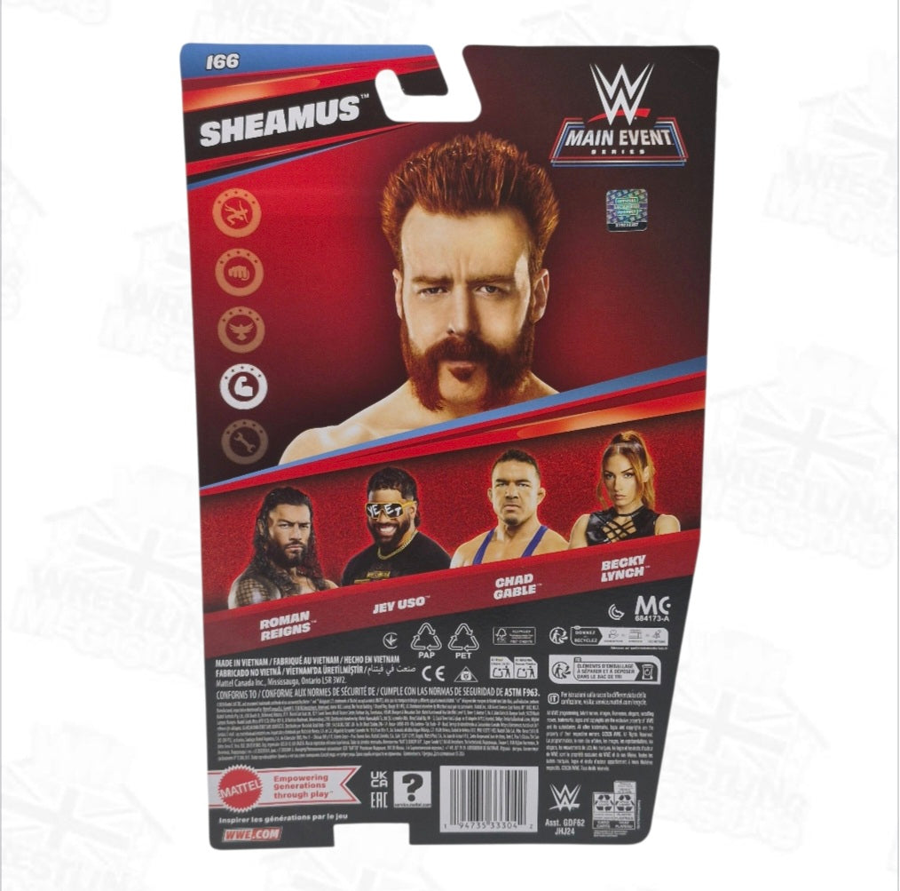 WWE MATTEL MAIN EVENT SERIES 166 SHEAMUS