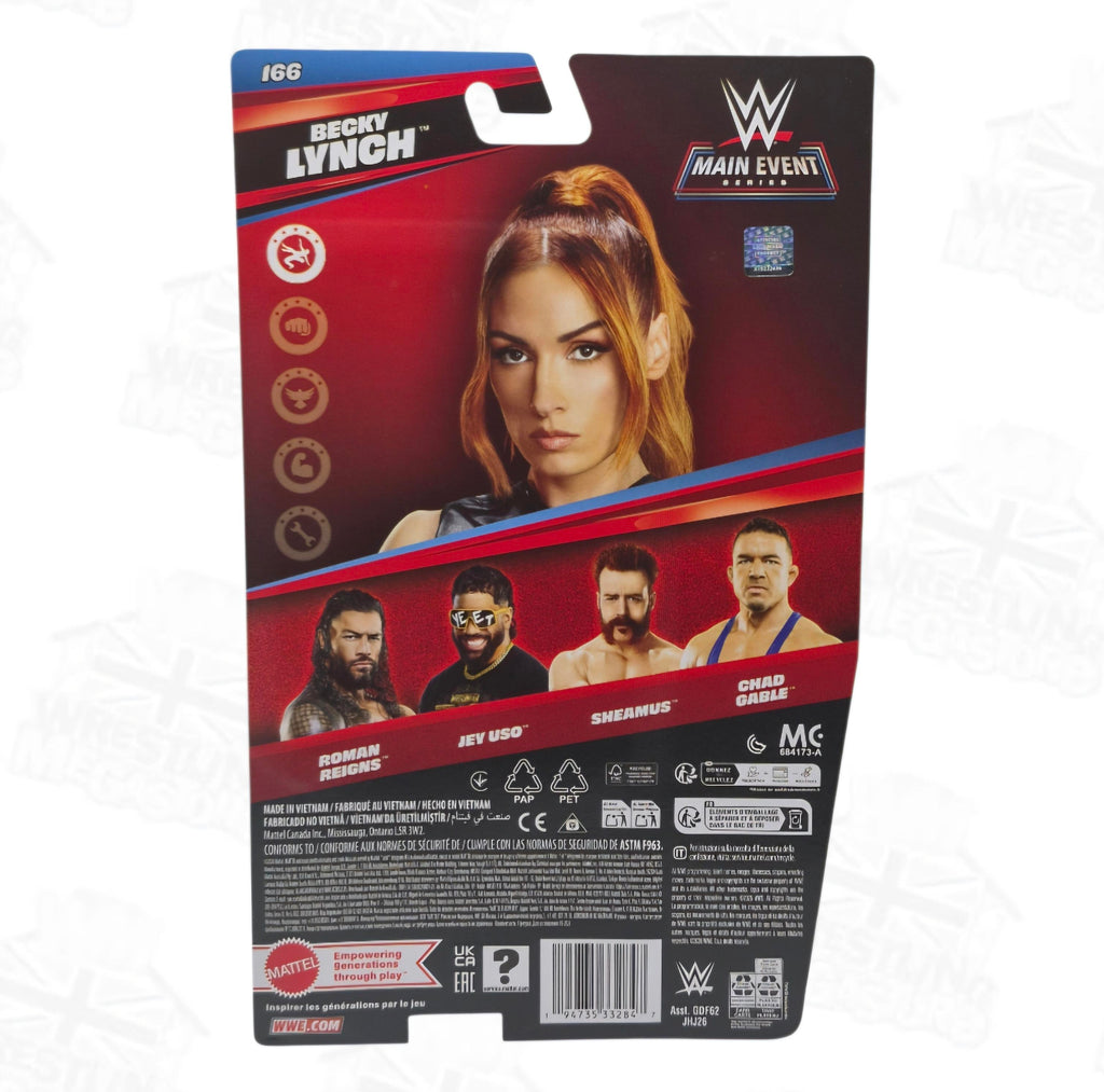 WWE MATTEL MAIN EVENT SERIES 166 BECKY LYNCH