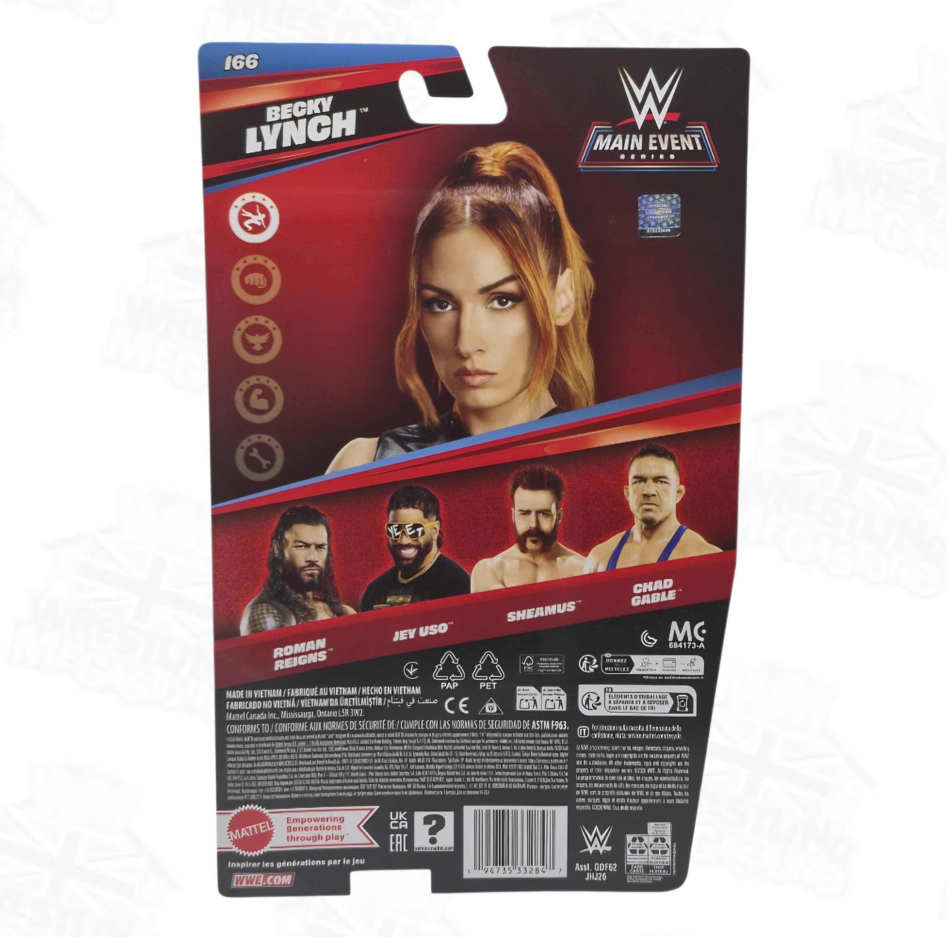 WWE MATTEL MAIN EVENT SERIES 166 BECKY LYNCH