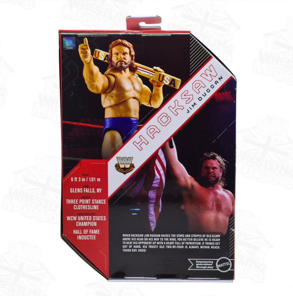 WWE MATTEL ULTIMATE EDITION LEGENDS HACKSAW JIM DUGGAN *DAMAGED*