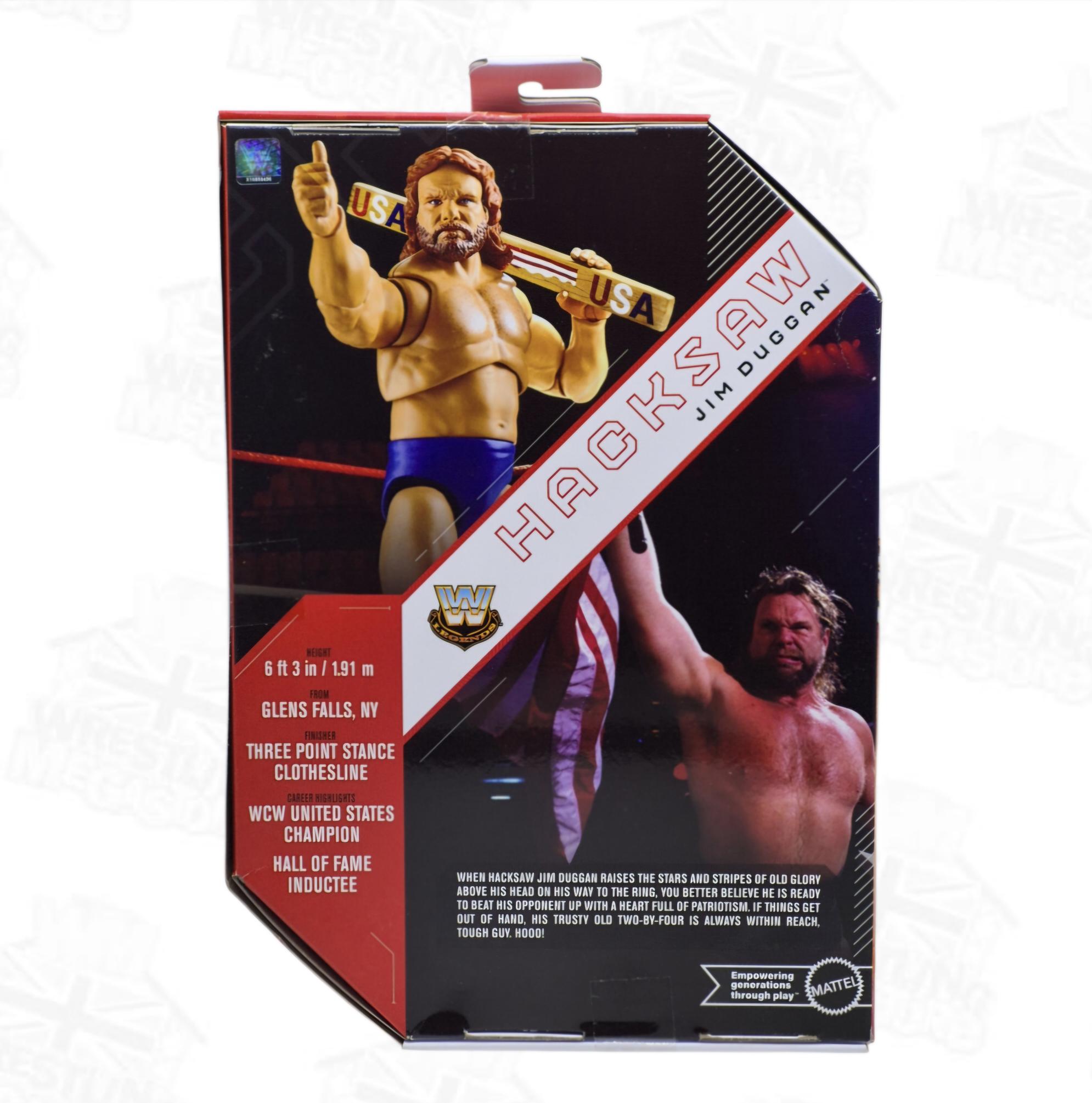 WWE MATTEL ULTIMATE EDITION LEGENDS HACKSAW JIM DUGGAN *DAMAGED*
