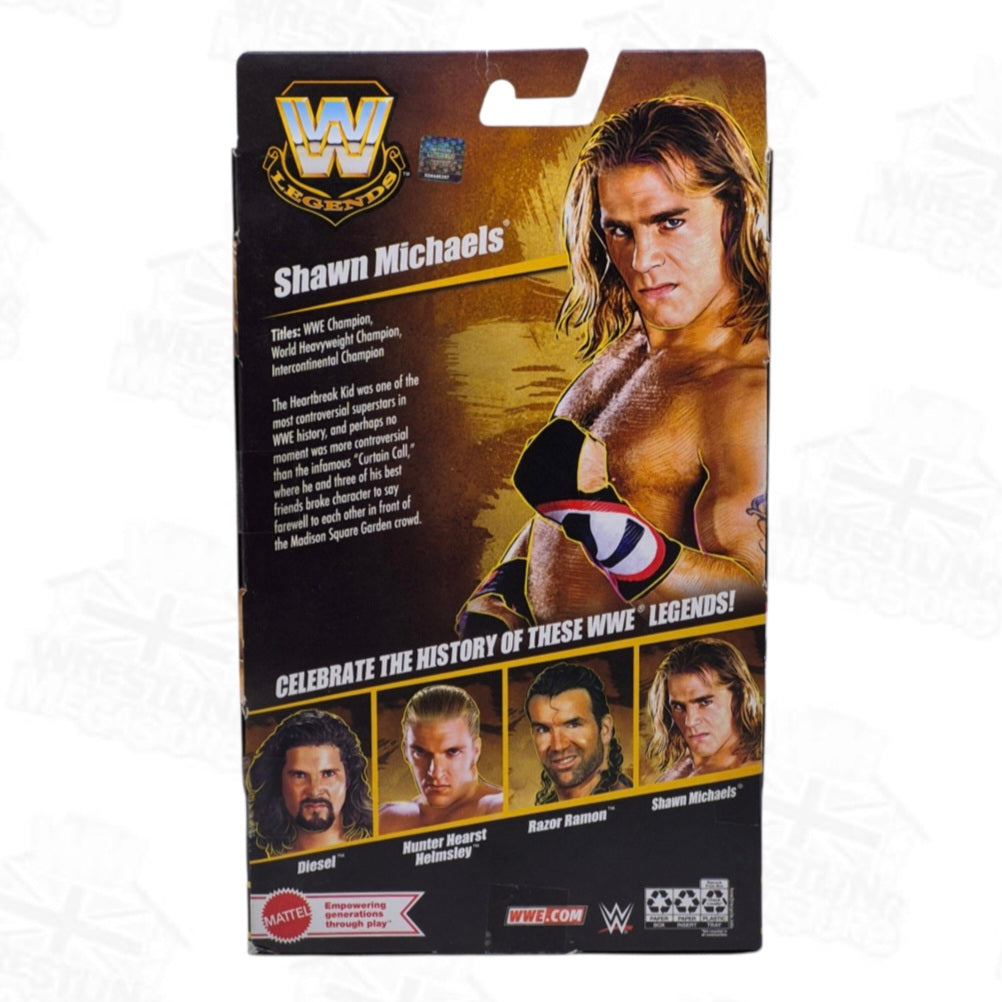 WWE ELITE MATTEL LEGENDS SERIES 28 SHAWN MICHAELS *DAMAGED*