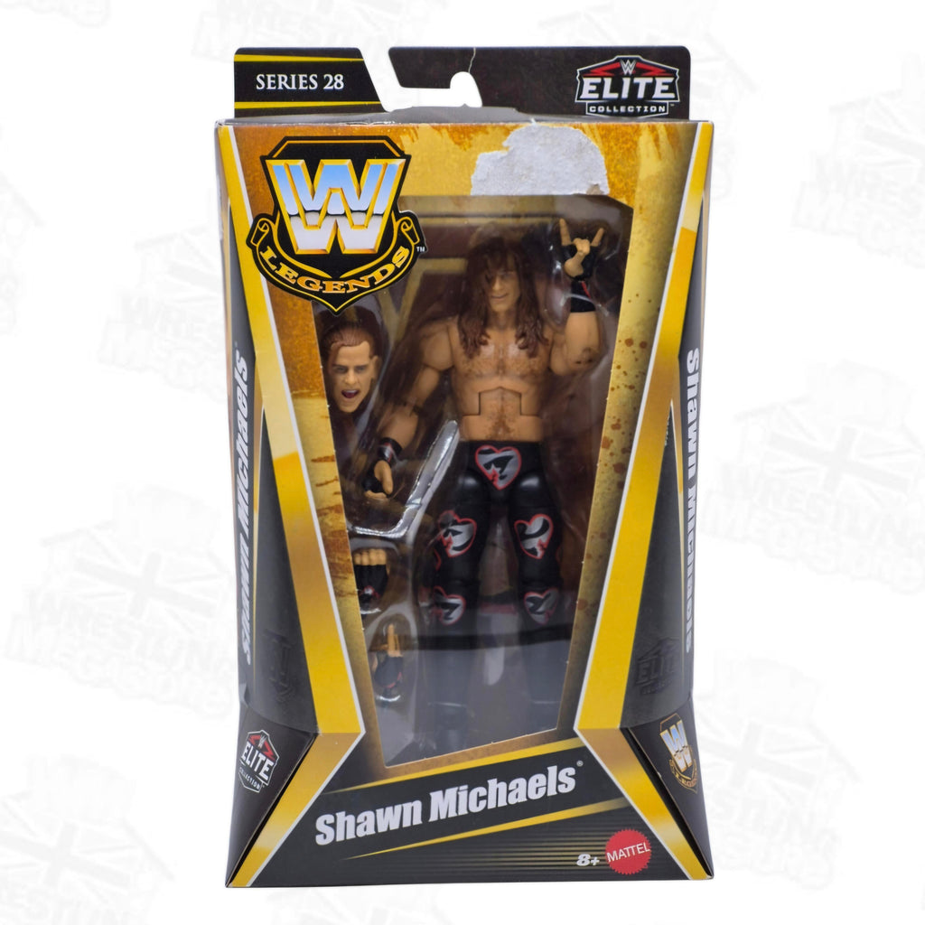 WWE ELITE MATTEL LEGENDS SERIES 28 SHAWN MICHAELS *DAMAGED*