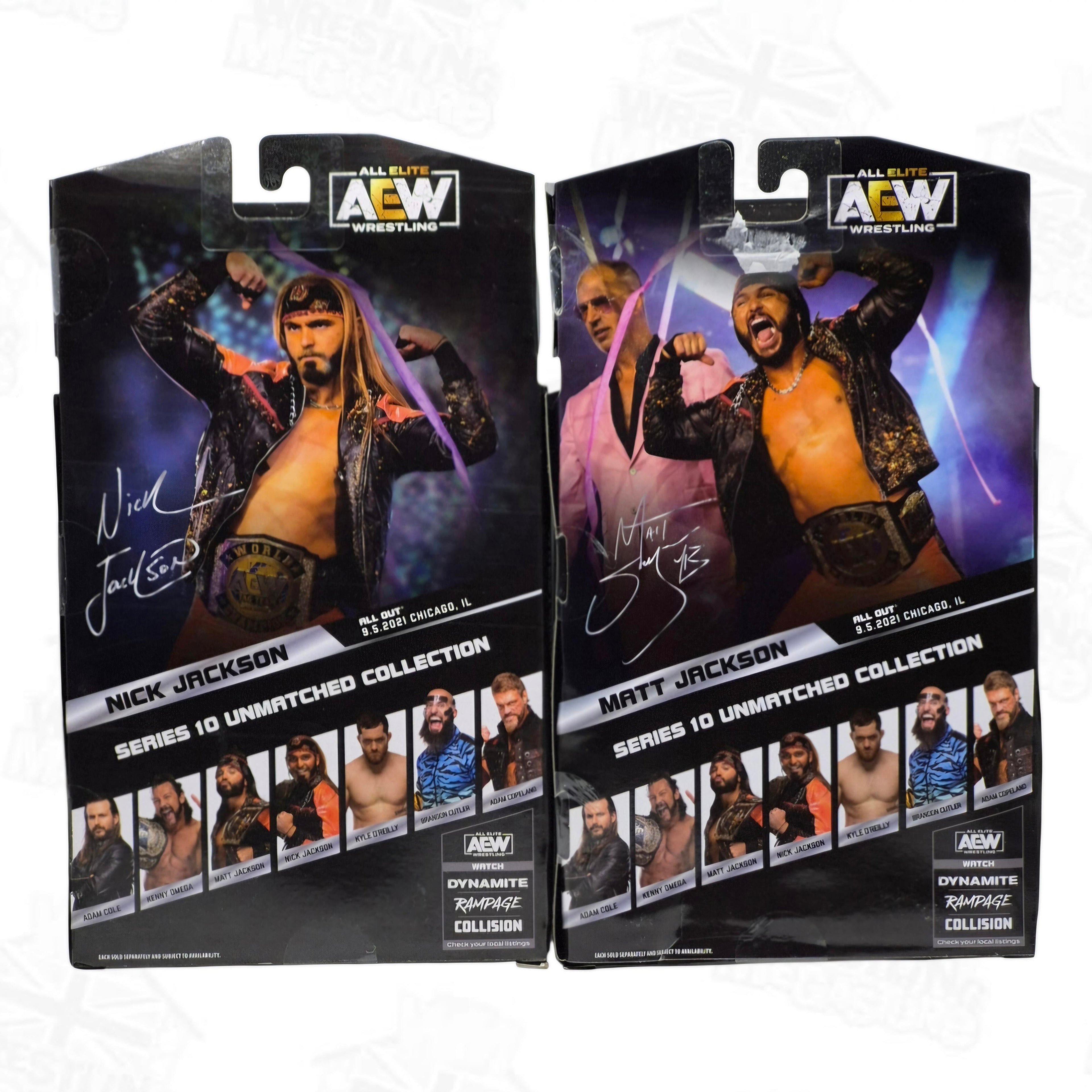 AEW JAZWARES UNMATCHED WAVE 10 YOUNG BUCKS (BUNDLE OF 2) *DAMAGED*
