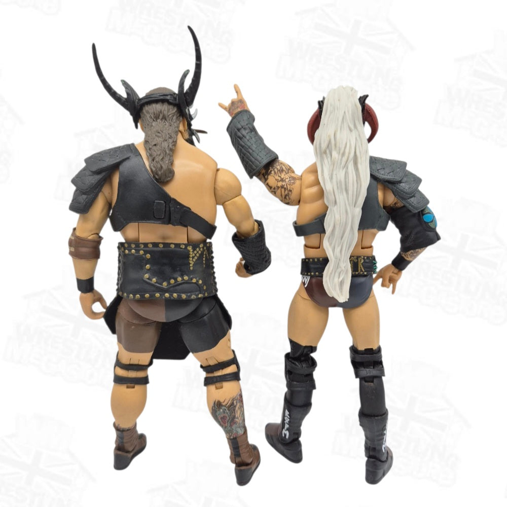 WWE ELITE MATTEL SERIES 80 VIKING RAIDERS (BUNDLE OF 2)